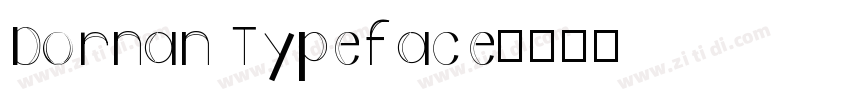 Dornan Typeface字体转换